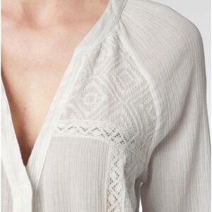 Paige Flowy Boho Embroidered 100% Cotton Blouse